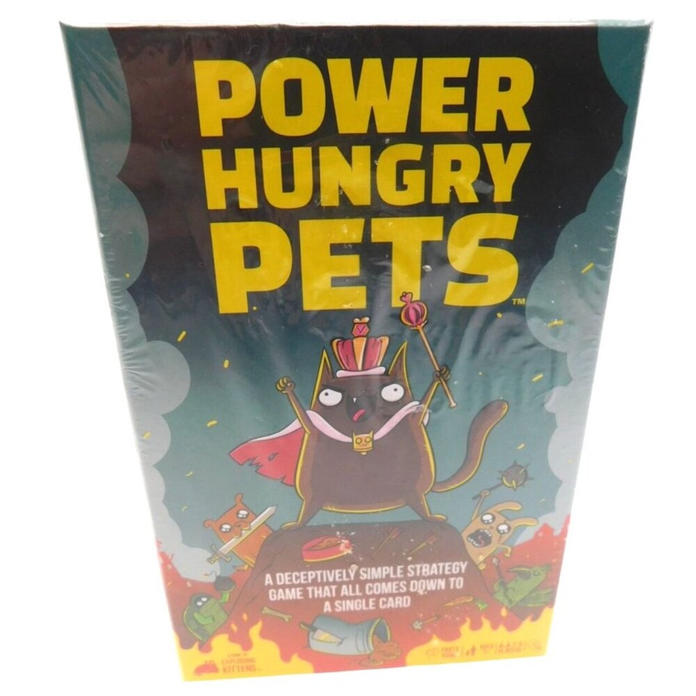 SEALED Exploding Kittens Power Hungry Pets Card Game 2 - 8 Players Age 7+ NEW